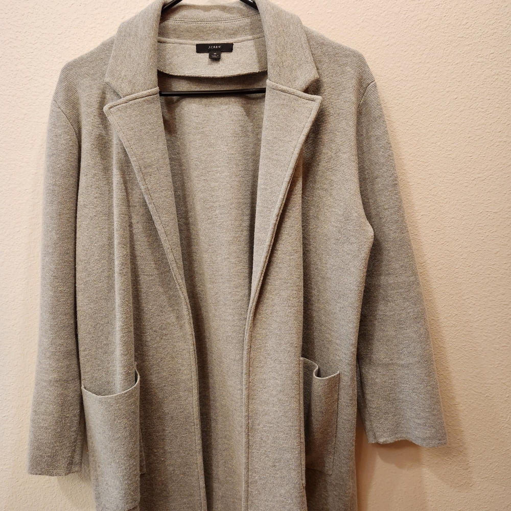 J. Crew Light Gray Women's Blazer Cardigan